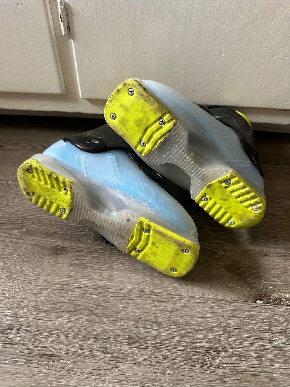 Kids Ski Boots - Blue, Black & Yellow